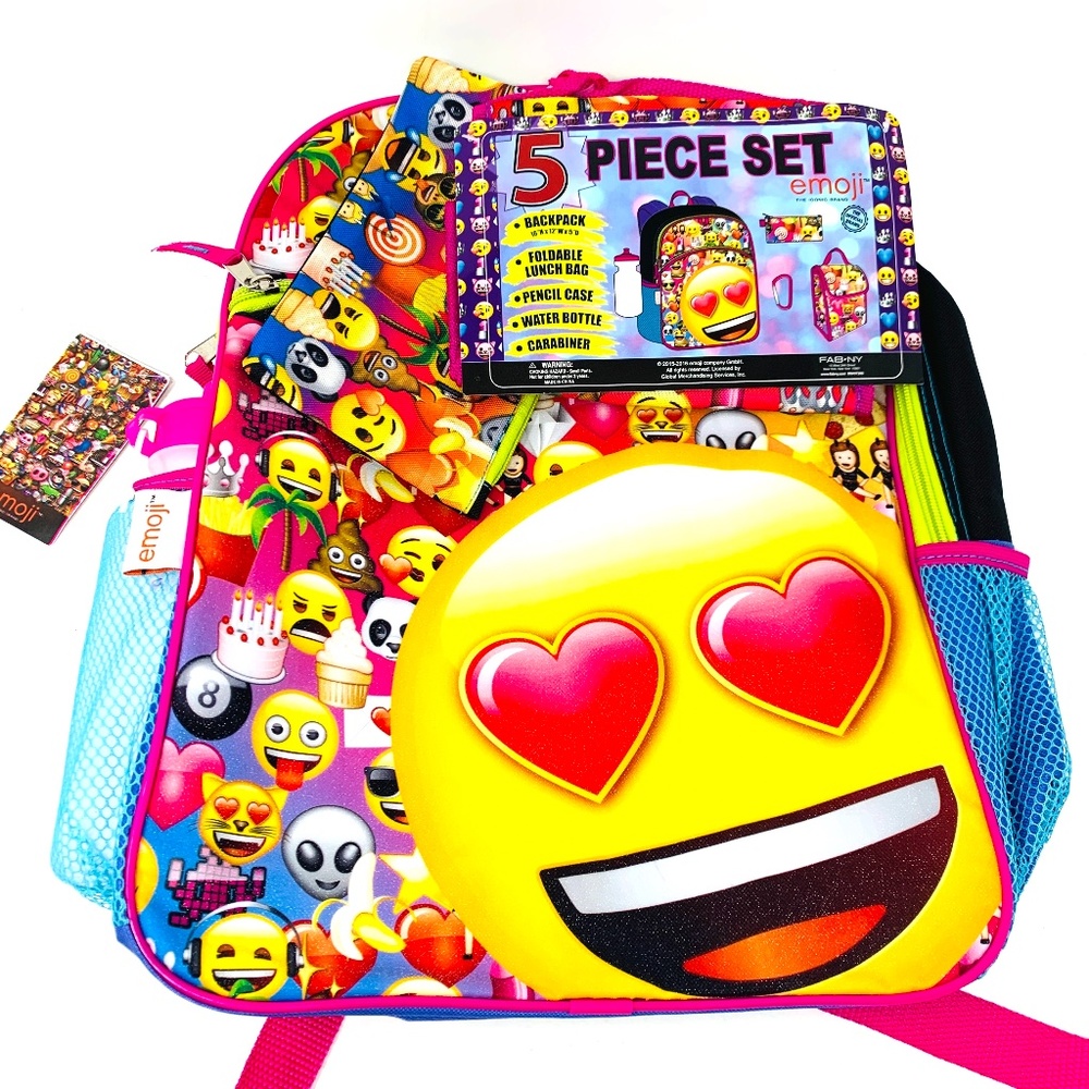 Emoji School Backpack Travel Backpack